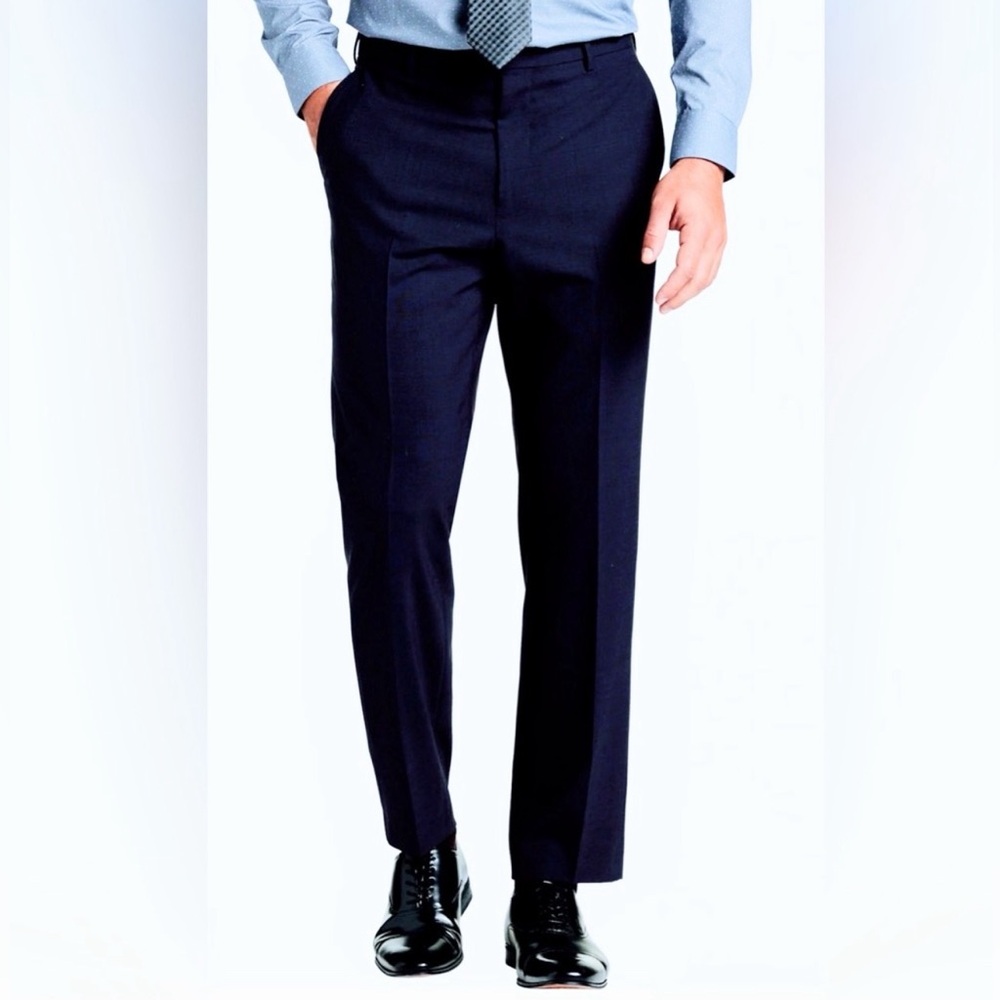 Kenneth Cole Premium Stretch Slim-Fit Dark Blue Dress Pants Men’s Size 36x32